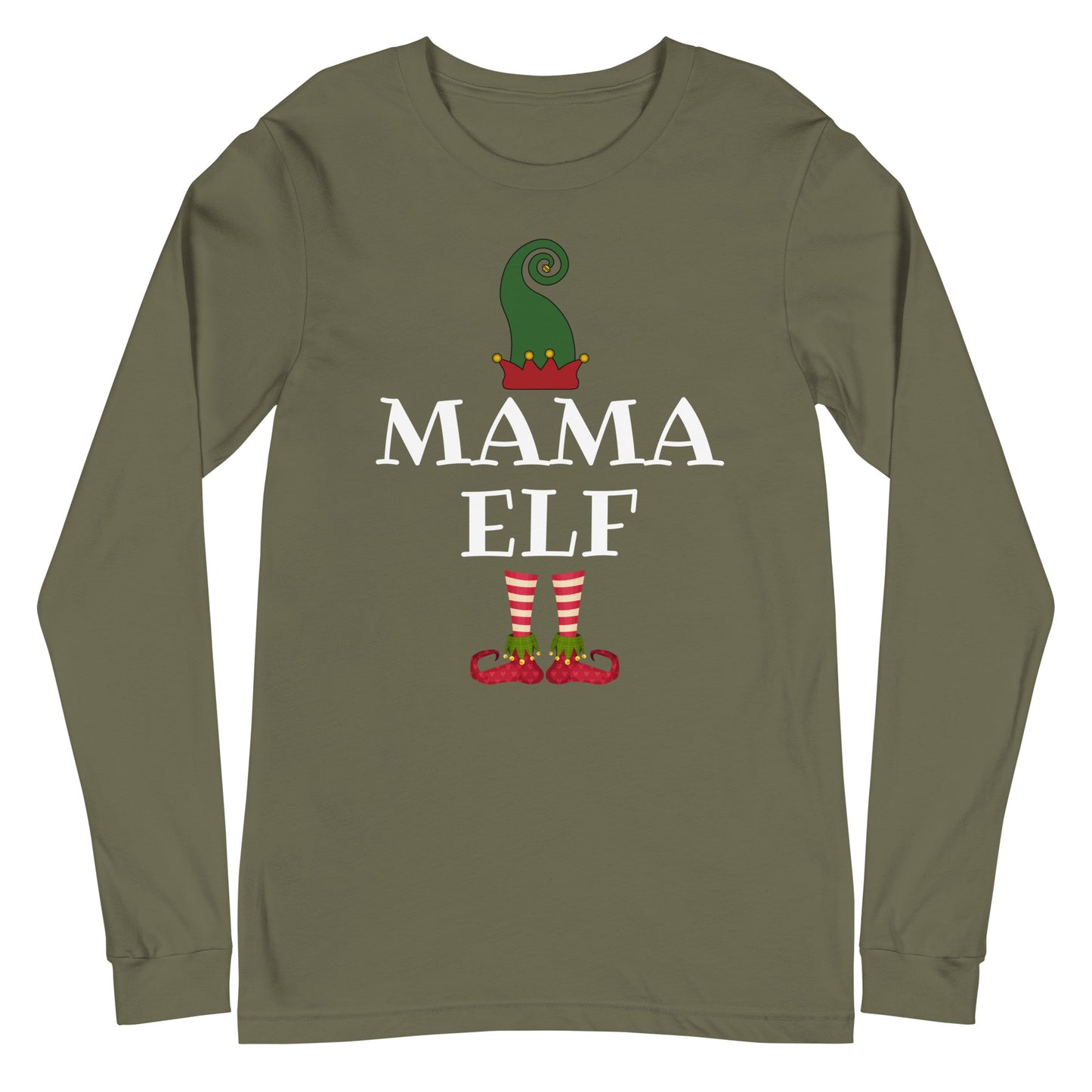 Mama Elf - Unisex Long Sleeve Tee