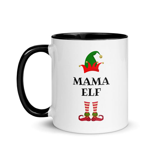 Mama Elf Mug with Color Inside